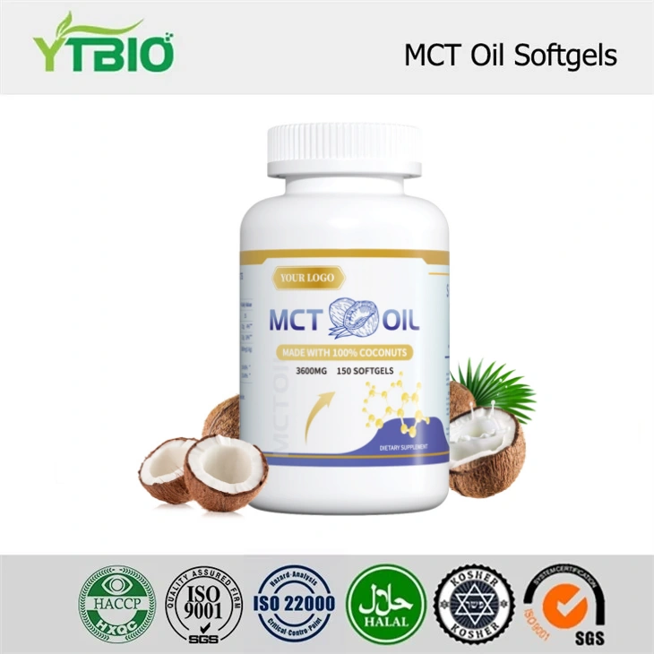 Cápsulas blandas de aceite MCT