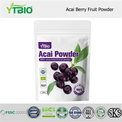 Polvo de fruta de bayas de acai