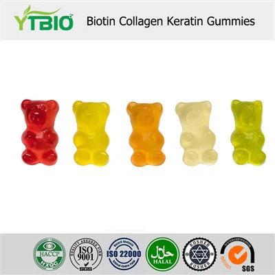 Gomitas de colágeno y queratina con biotina